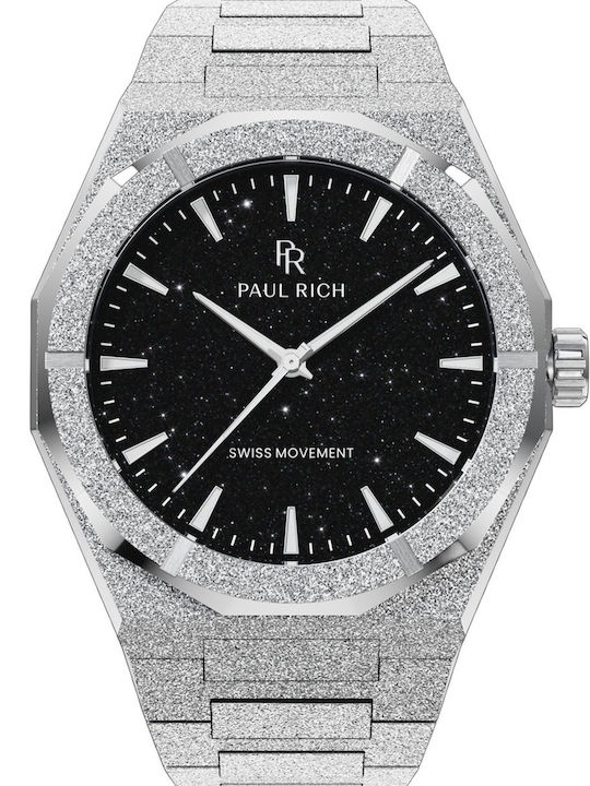 Paul Rich Herrenuhr 43mm Batterie Silber