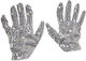 Handschuhe Kurze Pailletten