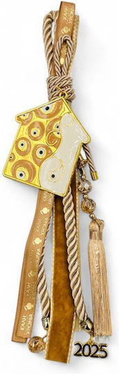 Suspendata Amulet Casa Bej din Metal 2026 1buc