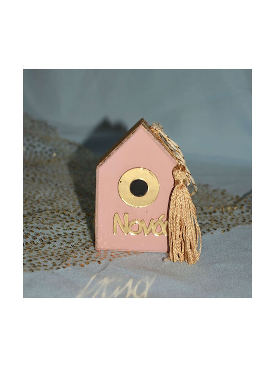 LiebeQueen Handmade Tabletop Lucky Charm Home Rose Gold made of Wood 1pcs