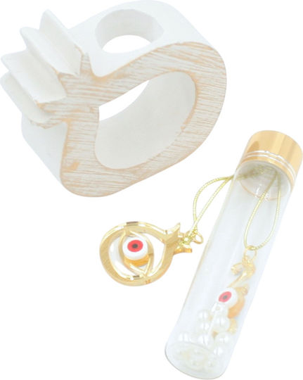 Makwedding Tabletop Lucky Charm Pomegranate White Ceramic 2026 1pcs