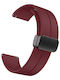 Wsshe Rubber Strap Burgundy 22mm