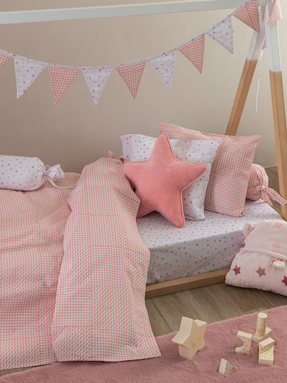 Palamaiki Sheet Single Cotton BB100 Rose 170x260cm