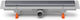 Linear Floor Drain Stainless Steel Frame Floor Drain Side Outlet D40 550mm Matte Titan Grate Klasik Floor Ch550kn1ti Chudej