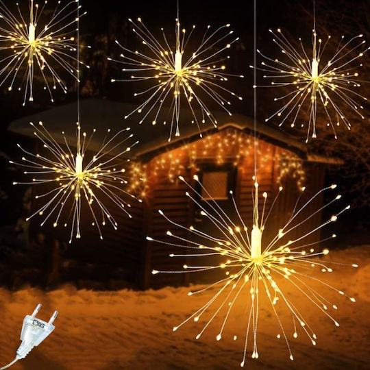 750 Lămpițe LED 7m. Alb cald tip Focuri de artificii 1buc