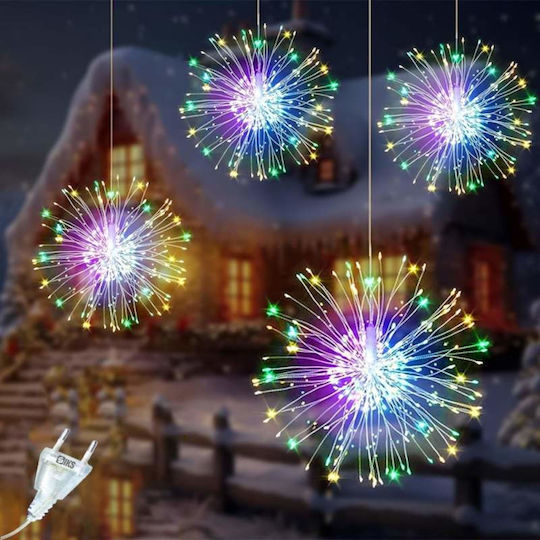750 Lămpițe LED 7m. Multicolore tip Focuri de artificii 1buc