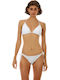 Bikinihosen Slip mit Schnürung Weiß