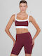 Women's Sports Bra without Padding Bordeaux