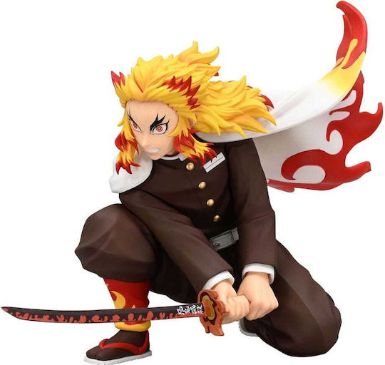 Demon Slayer Kimetsu No Yaiba Noodle Stopper PVC Statue Rengoku Kyojuro Battle Ver 10 cm