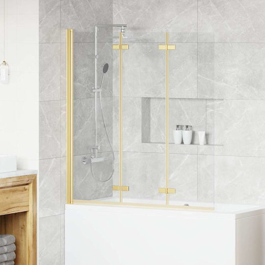 vidaXL Kabine für Dusche mit Zusammenklappbar Tür 70x138cm Streifen Oro 8721288901255
