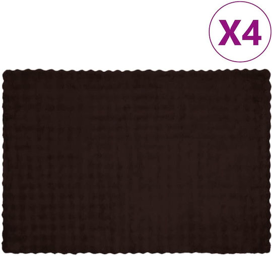 vidaXL Furry Single Blanket 150x220cm Giraffe