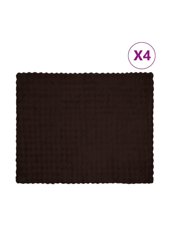 vidaXL Furry Sofa Blanket 130x150cm Giraffe