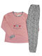 Lovelx Homewear Χειμερινό Γυναικείο Σετ Πιτζάμας Βαμβακερό Ροζ