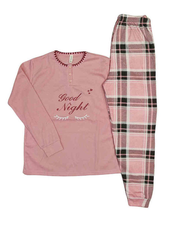Lovelx Homewear Winter Women's Pyjama Set Pink