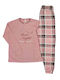 Lovelx Homewear Winter Women's Pyjama Set Pink