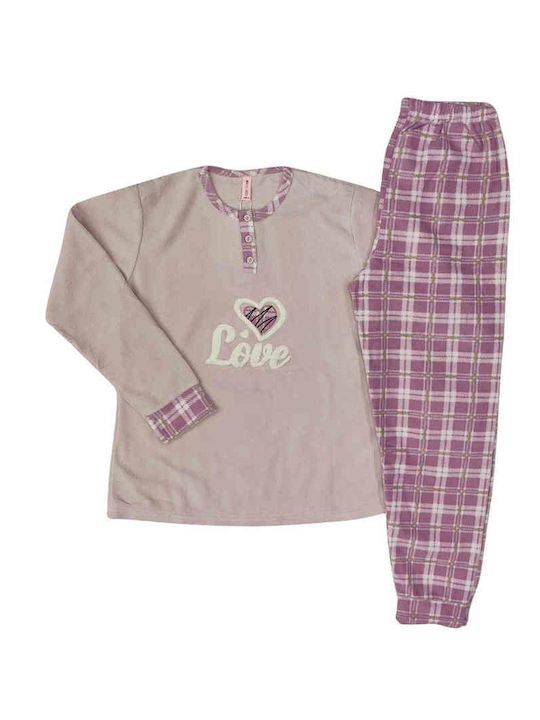 Lovelx Homewear Χειμερινό Γυναικείο Σετ Πιτζάμα...