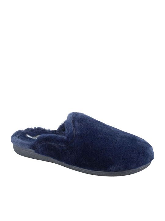 Yfantidis Winter Women's Slippers Blue