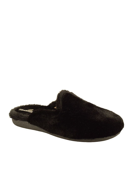 Yfantidis Winter Women's Slippers Black