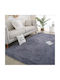 Homeone Set Zottelig Schlafzimmer-Teppichsets Synthetisch,Polyester/Cotton/Leather Gray 3Stück