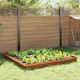 vidaXL Metal Garden Border in Brown Color xcm