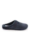 Men's Leather Printed Slippers Blue