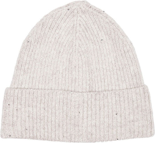 Beanie Γυναικείος Σκούφος Πλεκτός σε Γκρι χρώμα