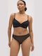 Bra with Light Padding Underwire Black