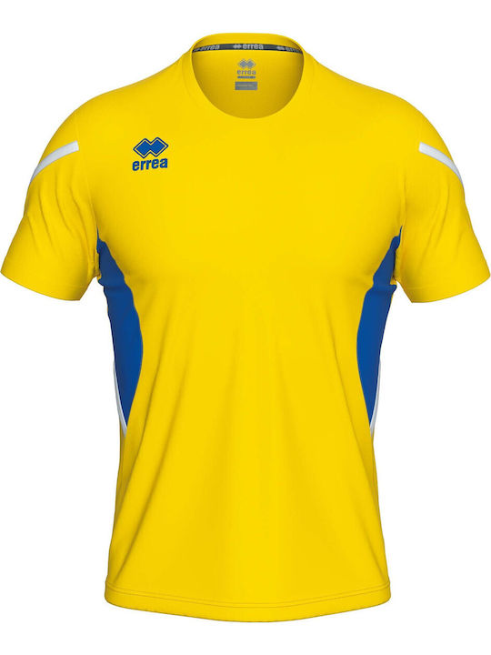 Errea Curtis Athletic Short Sleeve T-shirt Yellow