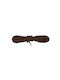 Bergal Round Cord Laces Medium Brown 75cm Thick Round Shoelaces Colour Medium Brown 75 Centimeters 100% Cotton Non-Slip