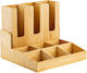 Tablecraft Tc 12689 Holzbox Bamboo Gläser Deckel 9 Plätze 38x35,5x19cm
