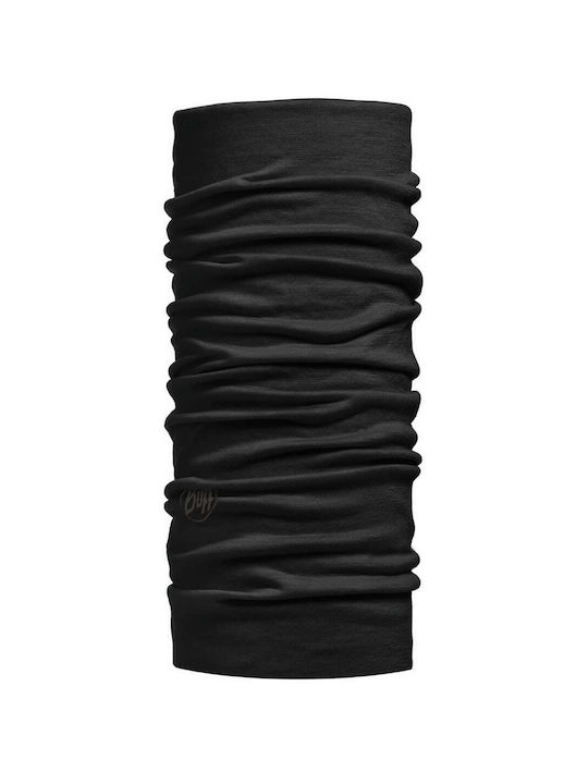 Buff Lightweight Merino Wool Спортна яка Черен