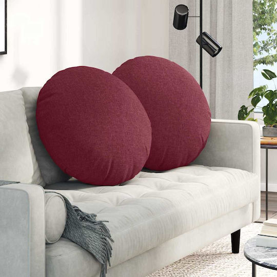 vidaXL Μαξιλάρι Καναπέ Κόκκινο 80x80εκ.