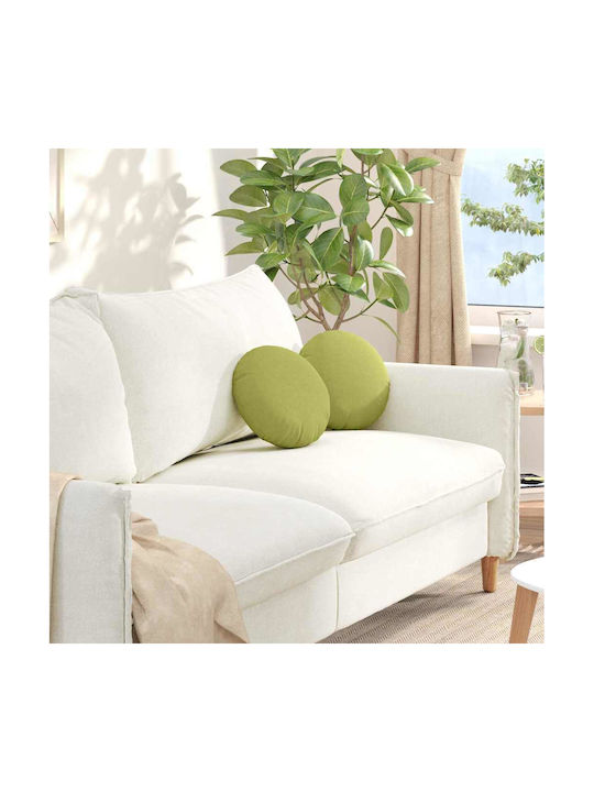 vidaXL Възглавница за диван Light Green 2бр 30x30см.