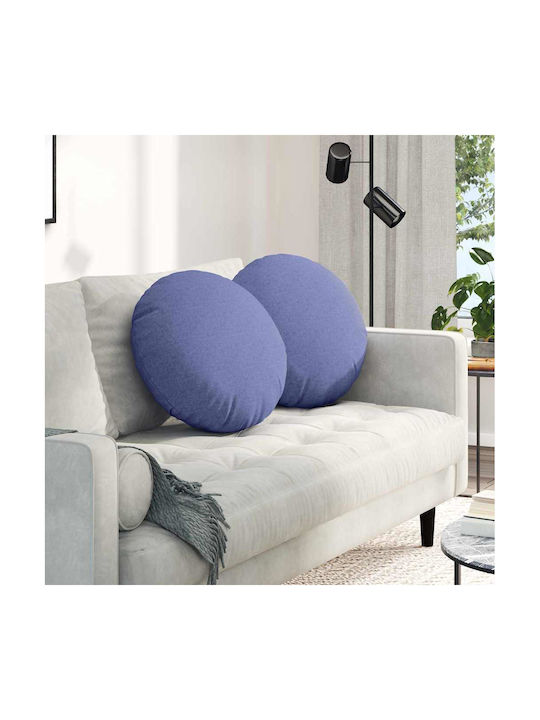 vidaXL Μαξιλάρι Καναπέ Μπλε Τζην 50x50εκ.