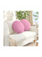 vidaXL Sofa Cushion Pink 2pcs 19x50cm.