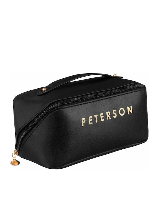Large Women's Travel Cosmetic Bag Made Eco Leather Peterson