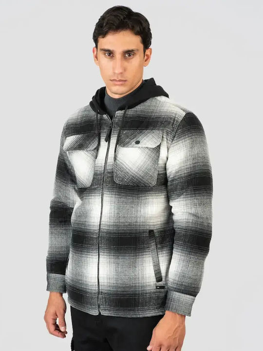 Double Long Sleeve Overshirt Regular Fit Checke...