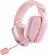 Oniverse Polaris Fără fir Over Ear Gaming Headset cu conexiune Bluetooth Aurora Pink