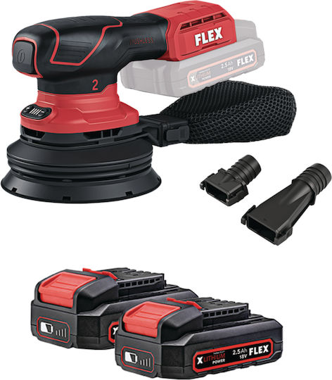 Flex ORE 2-125 Exzenterschleifer 125mm Batterie 2x2.5Ah