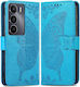 Книга Изкуствена кожа Син (Realme 14X, Realme C75)