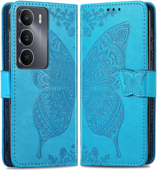 Книга Изкуствена кожа Син (Realme 14X, Realme C75)