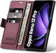 Erbord Glossy Wallet Synthetic Leather / Plastic Red (Xiaomi 13 ProOppo Reno13)