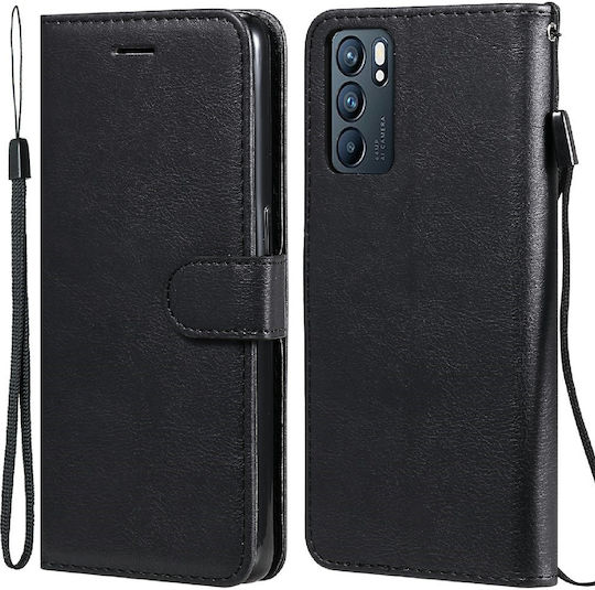 Erbord Wallet Piele artificială Negru (Oppo Reno6)