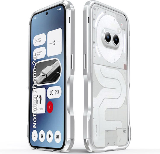 Luphie Stoßstange Metallisch Silber (Nothing Phone 2a / 2a Plus)