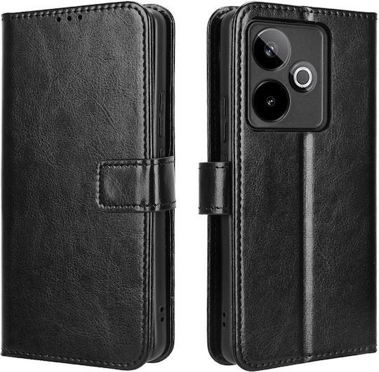 Wallet Δερματίνης / Πλαστικό / Δερμάτινο Μαύρο (Realme GT 7)