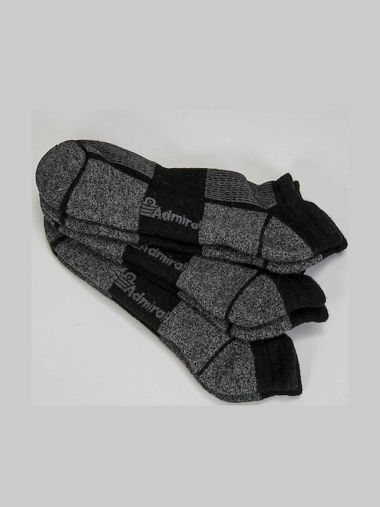 Admiral Men's Socks Black 3Pack Admiral Men's Socks Black 3Pack