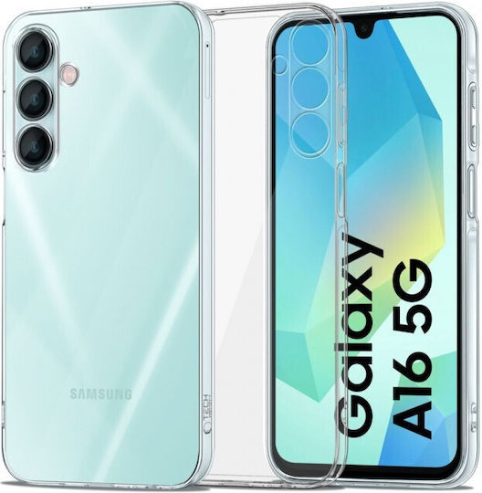 Задна корица Силикон / Закалено стъкло Прозрачен (Galaxy A16)