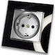 Lineme Single Walled Power Socket Silver