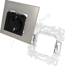 Lineme Single Walled Power Socket Black