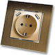 Lineme Single Walled Power Socket with 2 USB Po...